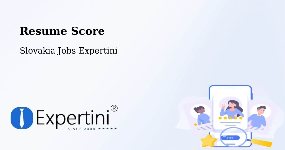 Resume Score & Job Description Match Tool – Holíč - Slovakia Jobs Expertini